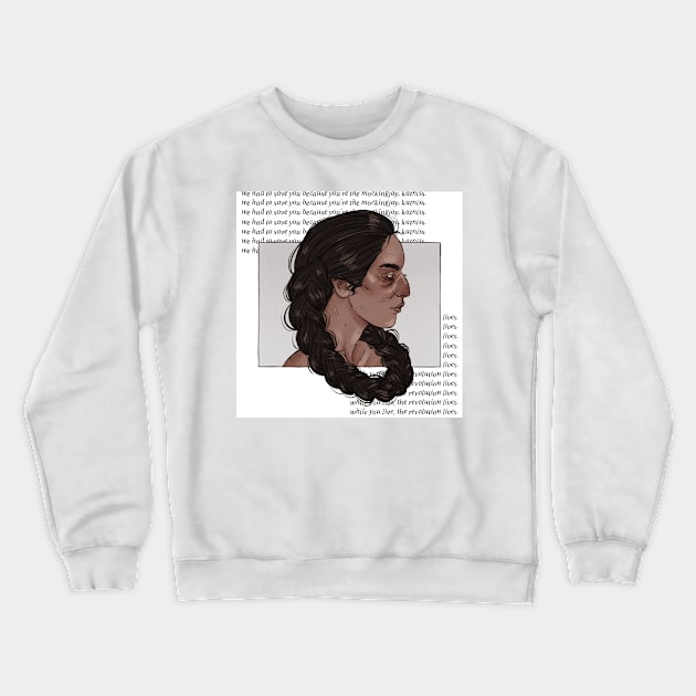 katniss Crewneck Sweatshirt by plasticlamb